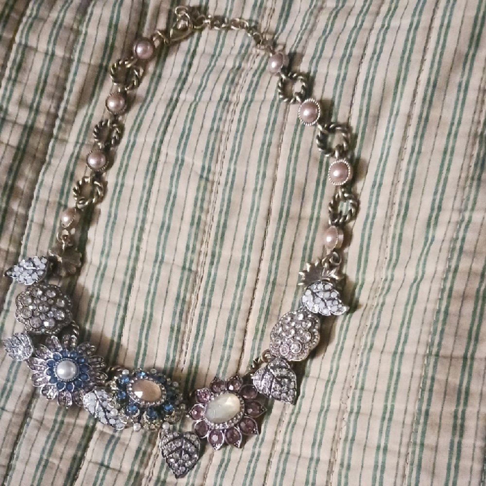 Elegant Multi-Color Statement Necklace
